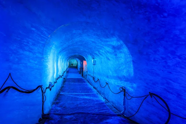 Dentro Del Glaciar Mer Glace Chamonix Francia Alpes Fotos de stock libres de derechos