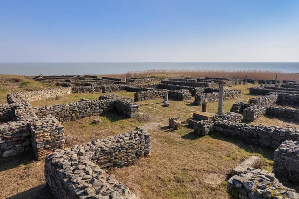 Romeinse Ruïnes Van Histria Citadel Dobrogea Roemenië — Stockfoto