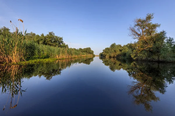 Krajobraz Europie Delta Dunaju Rumunia — Zdjęcie stockowe