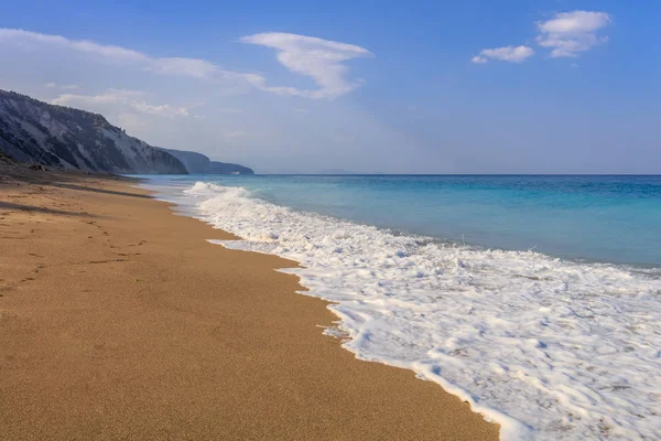 Παραλία Γιαλός Στο Νησί Της Λευκάδας Ελλάδα — Φωτογραφία Αρχείου