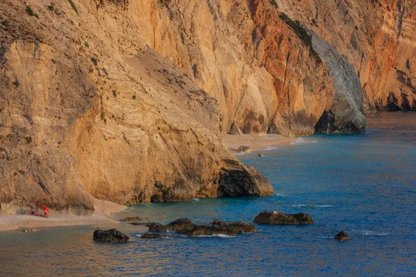 Porto Katsiki Strand Lefkada Insel Griechenland — Stockfoto