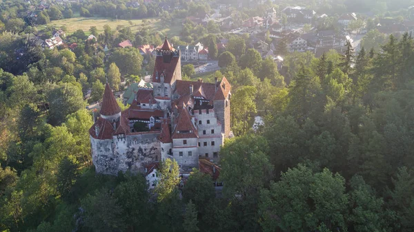 Castillo Medieval Bran Conocido Por Mito Drácula Brasov Transilvania Rumanía Fotos de stock