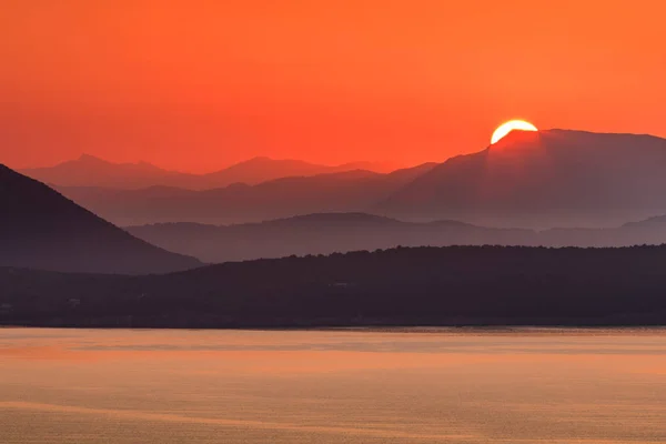 Sunrise Ionian Islands Lefkada Island Greece — Stock Photo, Image