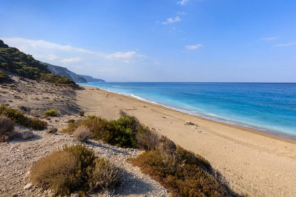 Παραλία Γιαλός Στο Νησί Της Λευκάδας Ελλάδα — Φωτογραφία Αρχείου