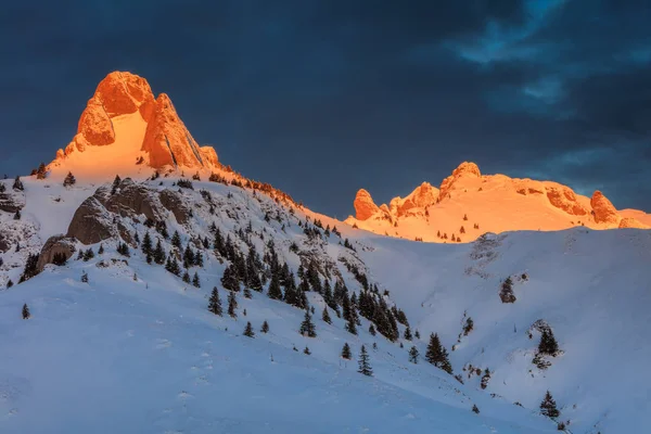 Mountain Top Winter Ciucas Mountains Romania — Stock Photo, Image