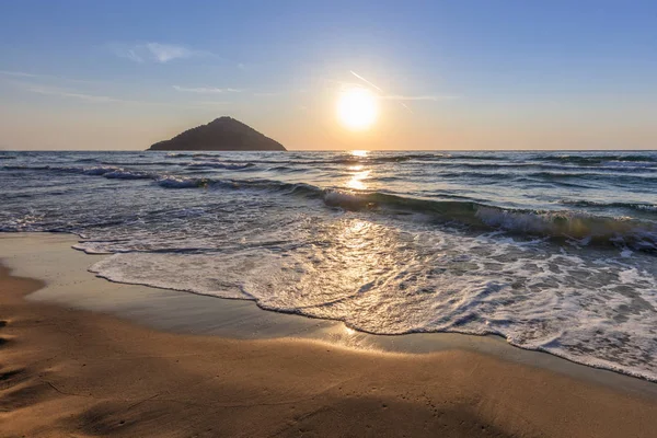 Playa Paradise Amanecer Thassos Isla Grecia —  Fotos de Stock