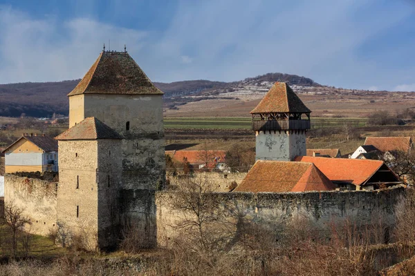 Fortezza Calnic Transilvania Romania Europa — Foto Stock