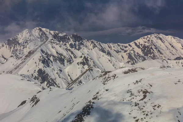 Ландшафтные Горы Зимой Горы Фагарас Румыния — стоковое фото