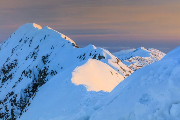 Der Moldoveanu Gipfel Winter Fagaras Berge Rumänien — Stockfoto