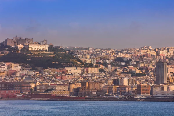 Puerto Nápoles Italia Europa Con Edificios Fondo — Foto de Stock