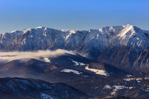 Berglandschap Winter Bucegi Bergen Roemenië — Stockfoto