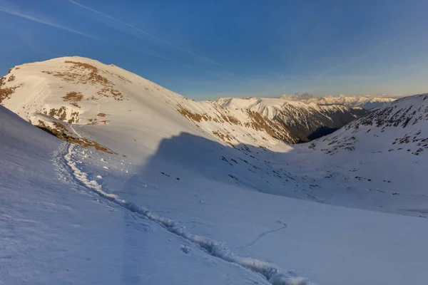 Berg Van Het Landschap Winter Bergen Van Fagaras Roemenië — Stockfoto