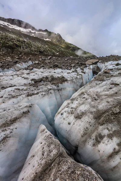 Ледник Арджентьер Массив Мон Блан Альпы Франция — стоковое фото