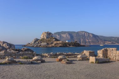 Ada Kastri ve Yunanistan 'ın Kos kentindeki harabeler