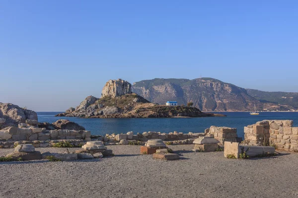 Île Kastri Ruines Sur Kos Grèce — Photo