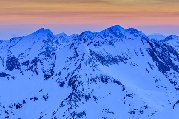 Landschaftsberg Winter Fagaras Berge Rumänien — Stockfoto