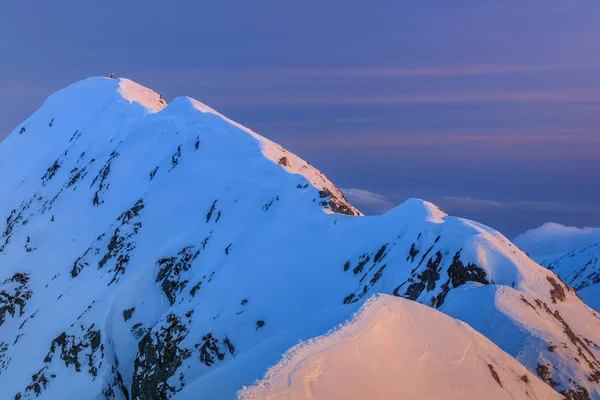 Der Moldoveanu Gipfel Winter Fagaras Berge Rumänien — Stockfoto