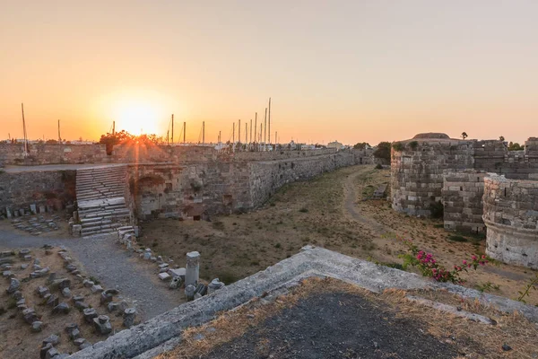 Ruiny Pevnosti Kos Řecko — Stock fotografie