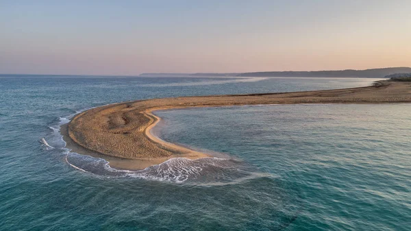 Playa Possidi Cabo Península Kasandra Grecia Vista Aérea —  Fotos de Stock