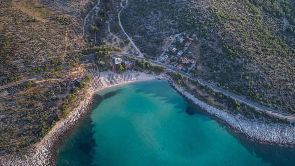 Praia de Psili Ammos. Thassos Island, Grécia — Fotografia de Stock