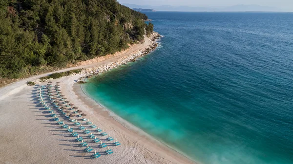 Porto Vathy beach, Thassos island, Griekenland — Stockfoto
