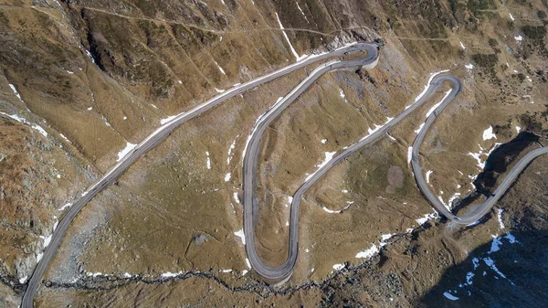 Rodovia transfagarasan na Romênia — Fotografia de Stock