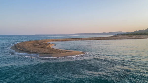 ポシディケープビーチの日の出, ギリシャ — ストック写真