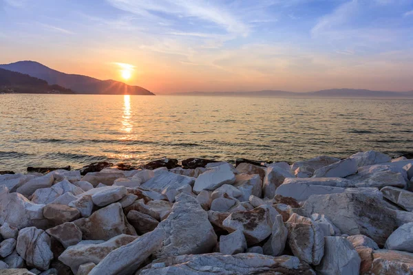 Puesta de sol en el puerto de Limenas. Países Bajos —  Fotos de Stock