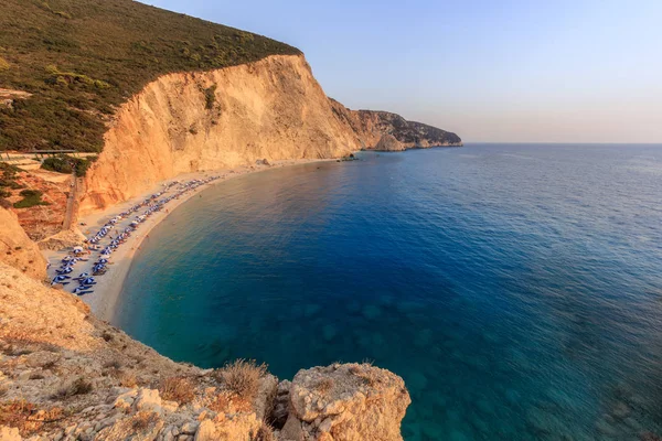 Porto Katsiki plaj. Lefkada, Yunanistan