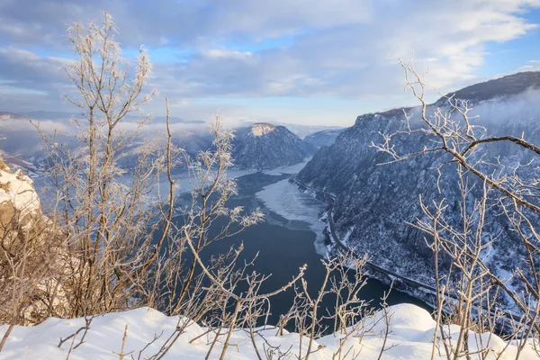 Danube Gorges in winter, Romania