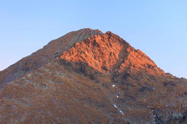 Ορεινό Τοπίο Στα Βουνά Του Φαγαρά Negoiu Peak 2535 Ρουμανία — Φωτογραφία Αρχείου