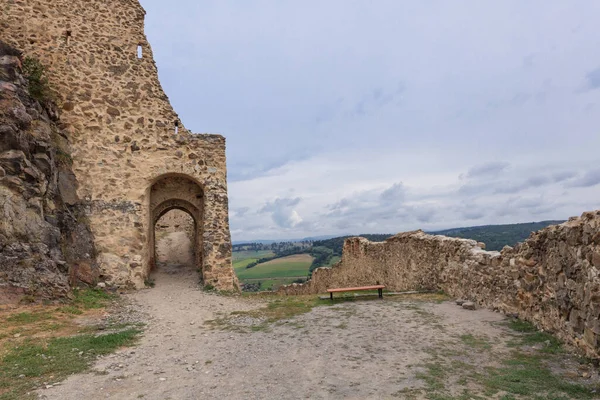 Medeltida Rupea Citadel Som Först Bestyrktes 1324 Äldsta Arkeologiska Fyndplatserna — Stockfoto