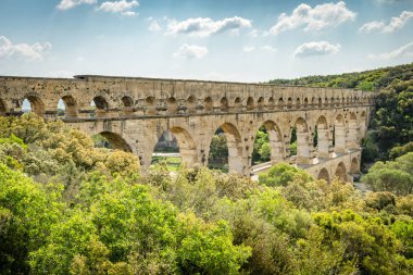 Aqueduct of Pont du Gard clipart