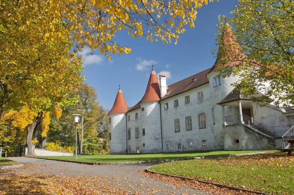 Castle Dobersberg Lower Austria Fall — Stock Photo, Image