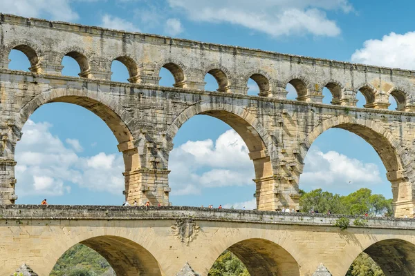 Akvadukt Pont du Gard — Stock fotografie