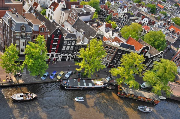 Westerkerk Amsterdam July 2012 Panorama View Westerkerk South Amsterdam Canal — Stock Photo, Image