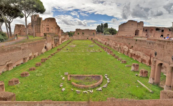 Roma Itália Julho 2014 Estádio Domiciano Monte Palatino Roma — Fotografia de Stock