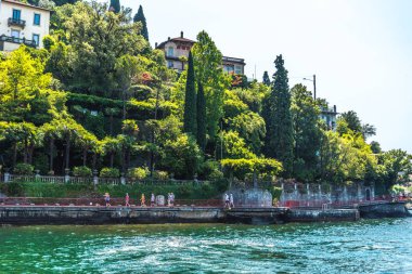 Lake Como, İtalya, görünümü Varenna '