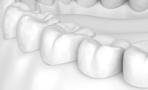 Gomme Masticare Denti Illustrazione Stye Bianco — Foto Stock