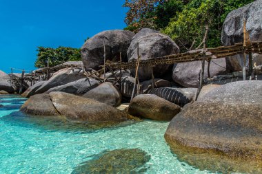 Nangyuan ve Koh Tao Adaları ve plaj, Tayland yakın güzel taşlar
