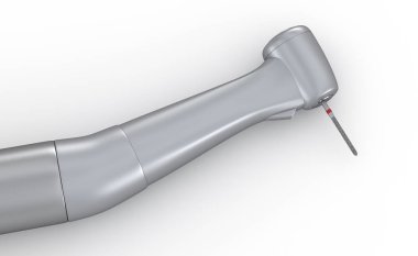 Beyaz diş el parçası. Tıbbi olarak doğru 3d kavramı