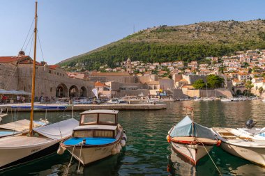 Dubrovnik eski liman bakış açısıyla onun eski şehir