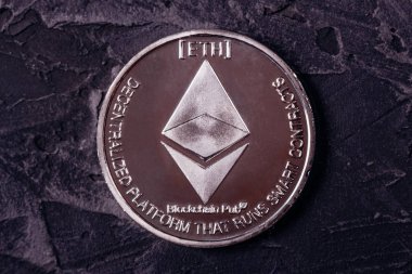 Bozuk para cryptocurrency Ethereum portre