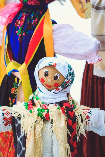 Doll for the holiday Maslenitsa in Belarus — Stock Photo, Image