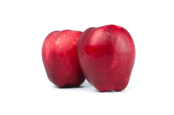 Fresh Red Apple Isolated White Background — Stock Photo, Image