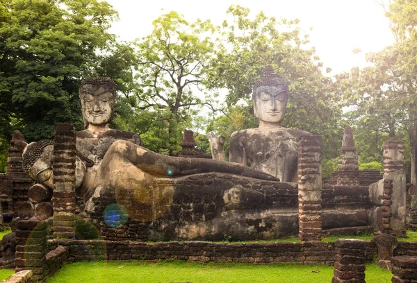 Buddha Kamphaengphet Historical Park Nong Pong District Kamphaeng Phet Province — Stock Photo, Image