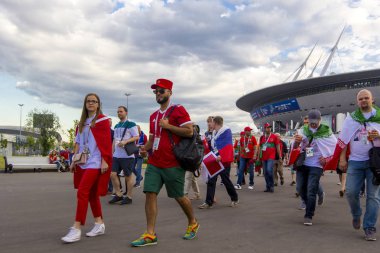 St. Petersburg, Rusya - Haziran 15, 2018: Stadyum 