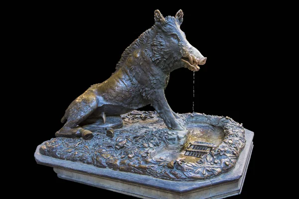 Standbeeld Van Bronzen Zwijn Porcellino Master Pietro Tacca Brengen Van — Stockfoto
