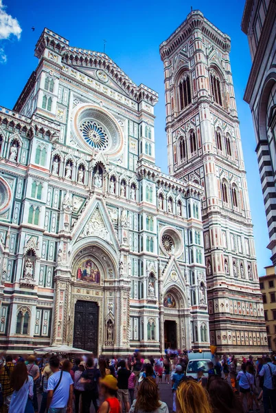 Bell Tower Giotto Campanile Cattedrale Santa Maria Del Fiore Catedral — Fotografia de Stock
