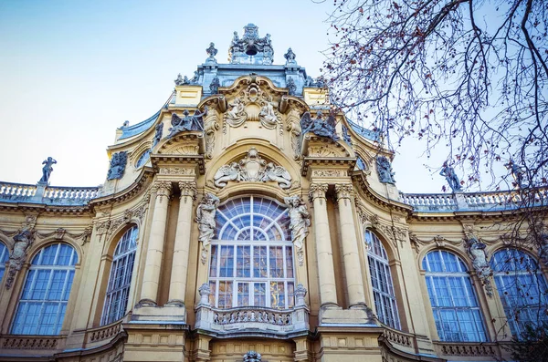 Fachada Del Castillo Vajdahunyad Parque Ciudad Budapest Hungría — Foto de Stock